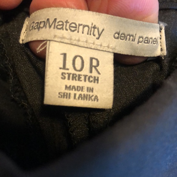 Women’s size 10R Gap Maternity Demi Panel Pants - Picture 7 of 14